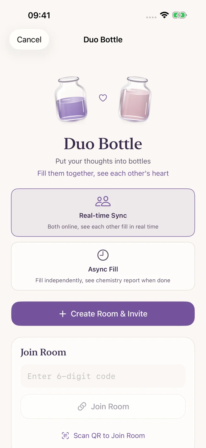 Invite someone to fill — App screen